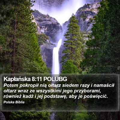 Kapłańska 8:11 POLUBG Bible Verse Image