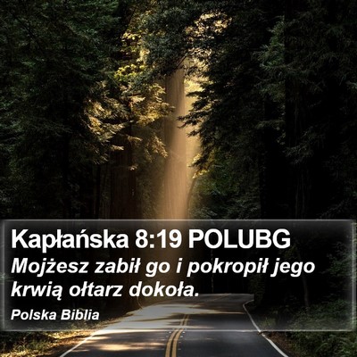 Kapłańska 8:19 POLUBG Bible Verse Image