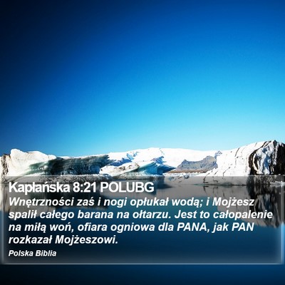 Kapłańska 8:21 POLUBG Bible Verse Image