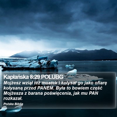 Kapłańska 8:29 POLUBG Bible Verse Image