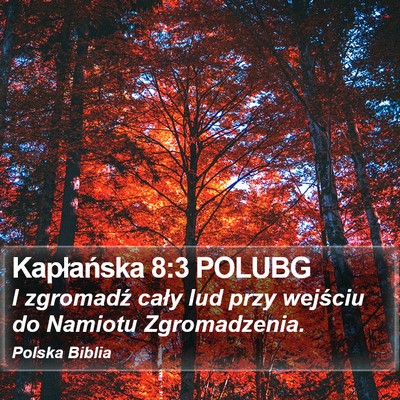 Kapłańska 8:3 POLUBG Bible Verse Image