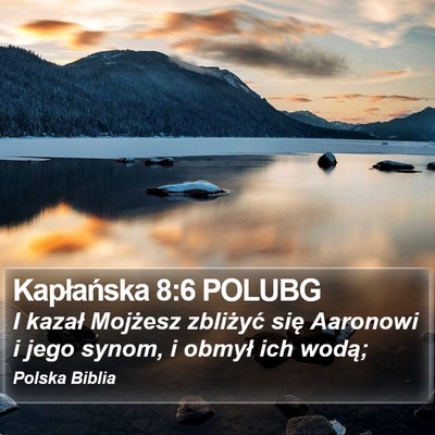 Kapłańska 8:6 POLUBG Bible Verse Image