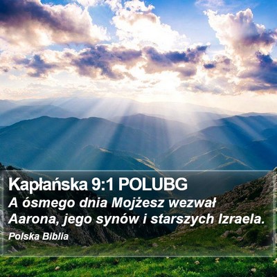 Kapłańska 9:1 POLUBG Bible Verse Image