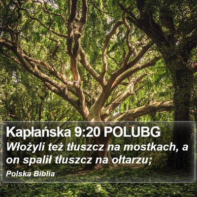 Kapłańska 9:20 POLUBG Bible Verse Image