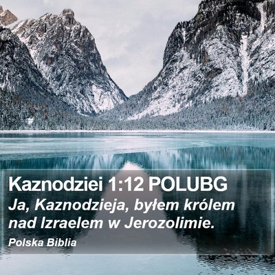 Kaznodziei 1:12 POLUBG Bible Verse Image