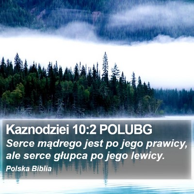 Kaznodziei 10:2 POLUBG Bible Verse Image