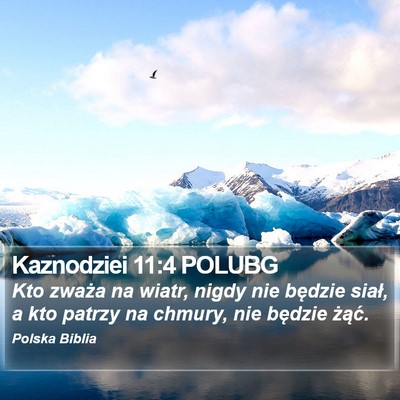 Kaznodziei 11:4 POLUBG Bible Verse Image