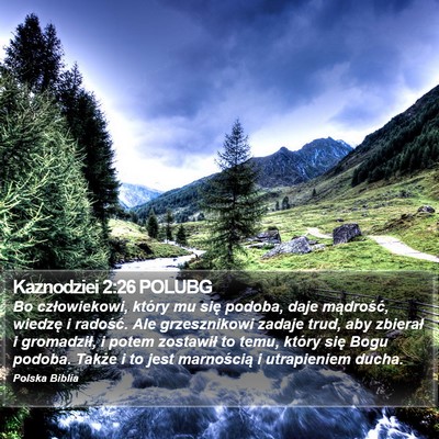 Kaznodziei 2:26 POLUBG Bible Verse Image