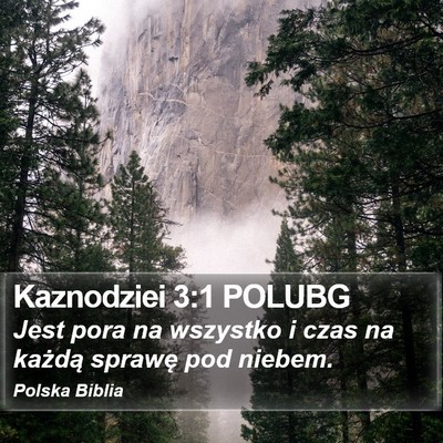 Kaznodziei 3:1 POLUBG Bible Verse Image