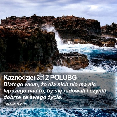 Kaznodziei 3:12 POLUBG Bible Verse Image