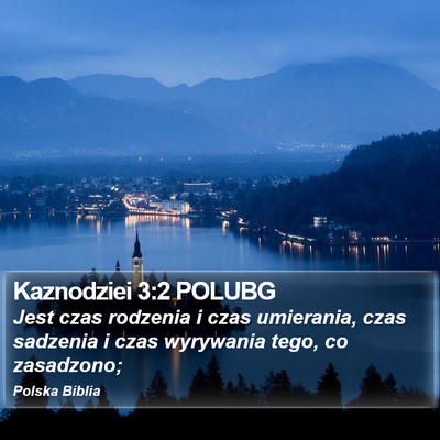 Kaznodziei 3:2 POLUBG Bible Verse Image