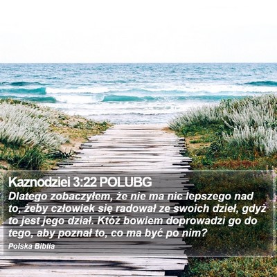 Kaznodziei 3:22 POLUBG Bible Verse Image