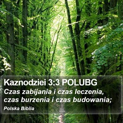 Kaznodziei 3:3 POLUBG Bible Verse Image