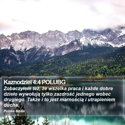 Kaznodziei 4:4 POLUBG Bible Verse Image
