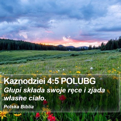 Kaznodziei 4:5 POLUBG Bible Verse Image