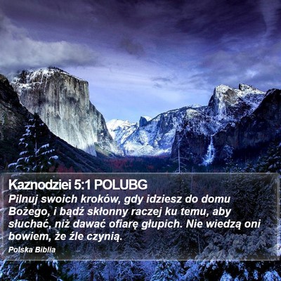 Kaznodziei 5:1 POLUBG Bible Verse Image