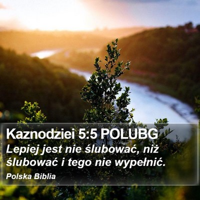 Kaznodziei 5:5 POLUBG Bible Verse Image