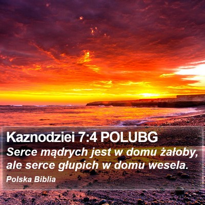 Kaznodziei 7:4 POLUBG Bible Verse Image
