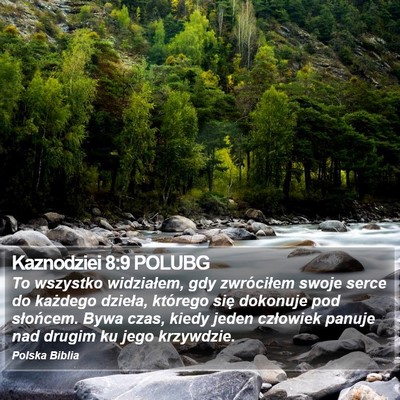 Kaznodziei 8:9 POLUBG Bible Verse Image