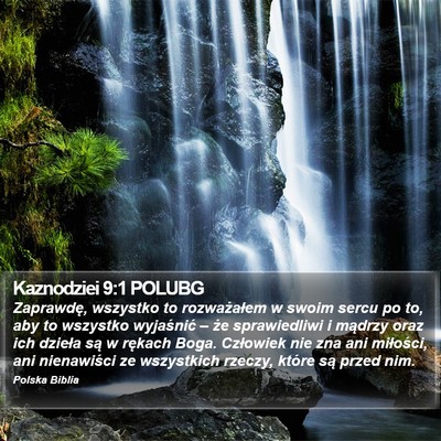 Kaznodziei 9:1 POLUBG Bible Verse Image