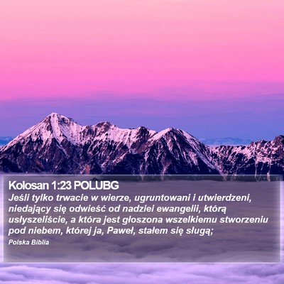 Kolosan 1:23 POLUBG Bible Verse Image