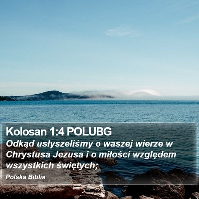 Kolosan 1:4 POLUBG Bible Verse Image