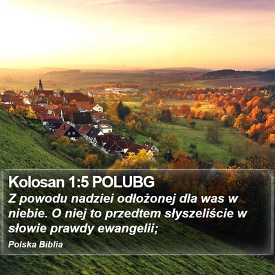 Kolosan 1:5 POLUBG Bible Verse Image