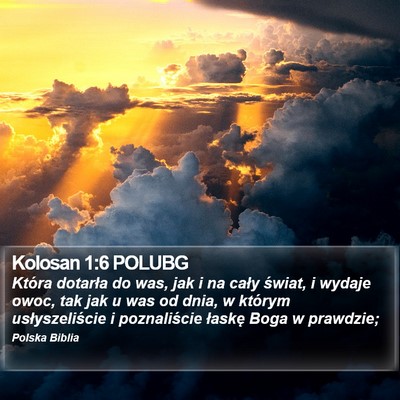 Kolosan 1:6 POLUBG Bible Verse Image