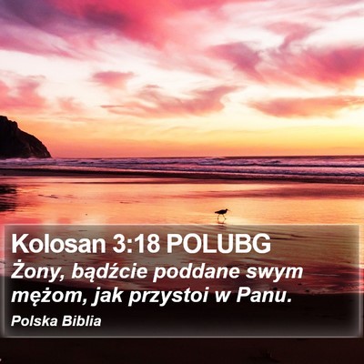 Kolosan 3:18 POLUBG Bible Verse Image