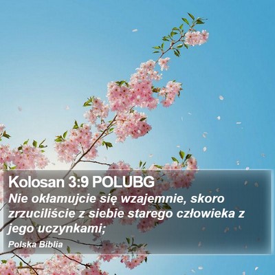 Kolosan 3:9 POLUBG Bible Verse Image