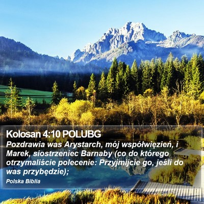 Kolosan 4:10 POLUBG Bible Verse Image