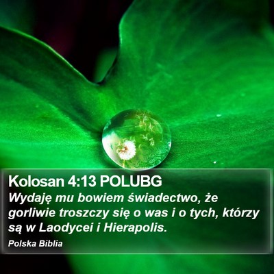 Kolosan 4:13 POLUBG Bible Verse Image