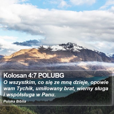 Kolosan 4:7 POLUBG Bible Verse Image