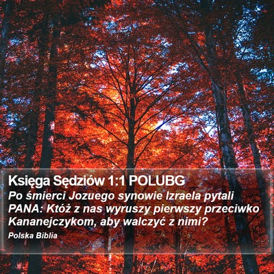 Księga Sędziów 1:1 POLUBG Bible Verse Image