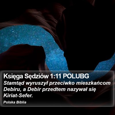Księga Sędziów 1:11 POLUBG Bible Verse Image