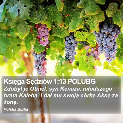 Księga Sędziów 1:13 POLUBG Bible Verse Image