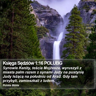 Księga Sędziów 1:16 POLUBG Bible Verse Image