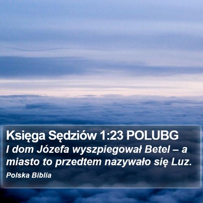 Księga Sędziów 1:23 POLUBG Bible Verse Image