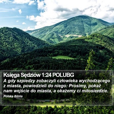 Księga Sędziów 1:24 POLUBG Bible Verse Image