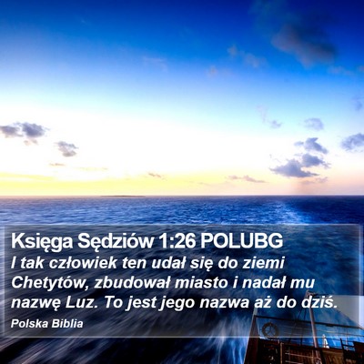 Księga Sędziów 1:26 POLUBG Bible Verse Image