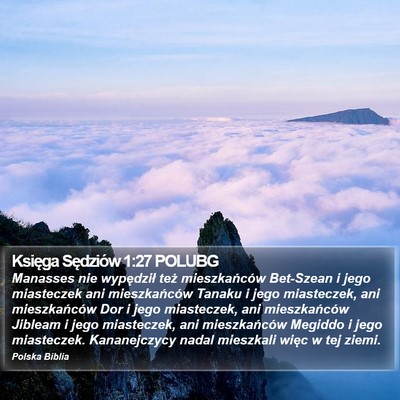 Księga Sędziów 1:27 POLUBG Bible Verse Image