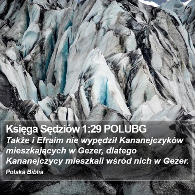 Księga Sędziów 1:29 POLUBG Bible Verse Image