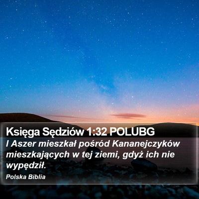 Księga Sędziów 1:32 POLUBG Bible Verse Image