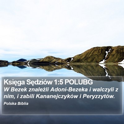 Księga Sędziów 1:5 POLUBG Bible Verse Image