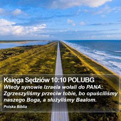 Księga Sędziów 10:10 POLUBG Bible Verse Image