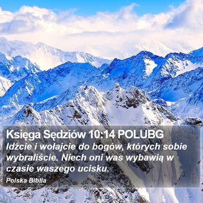 Księga Sędziów 10:14 POLUBG Bible Verse Image