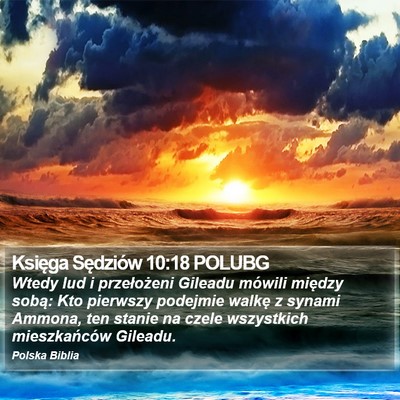 Księga Sędziów 10:18 POLUBG Bible Verse Image