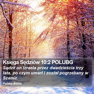 Księga Sędziów 10:2 POLUBG Bible Verse Image