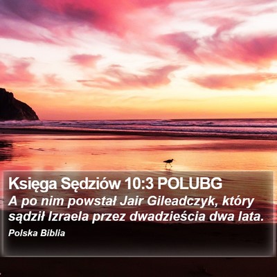 Księga Sędziów 10:3 POLUBG Bible Verse Image