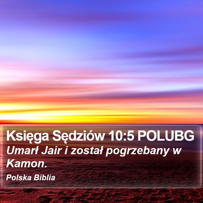 Księga Sędziów 10:5 POLUBG Bible Verse Image